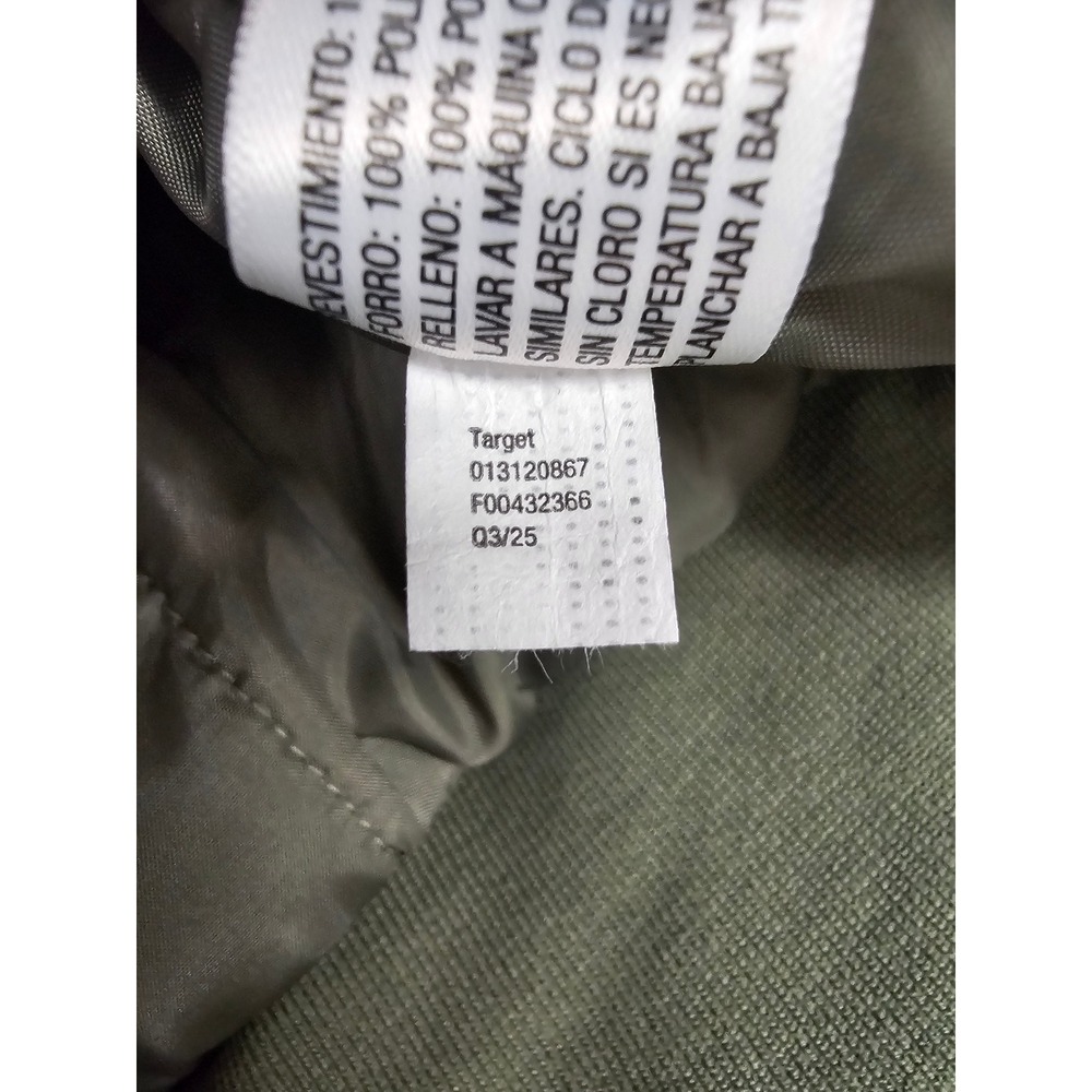 Universal Thread Womens Bomber Jacket Olive Nylon Blend Casual Size Medium - Picture 6 of 7
